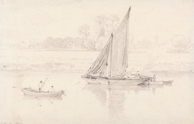 The Thames at Kew, February 9, 1806 by Unbekannt Unbekannt